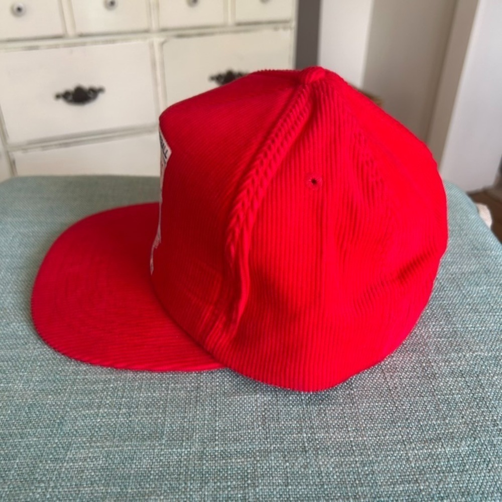National Baseball Hall of Fame Cooperstown NY Red Corduroy Snapback‎ Cap Hat - Picture 7 of 10